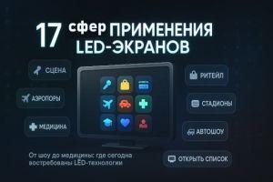 17 сфер многоцелевого применения светодиодных экранов